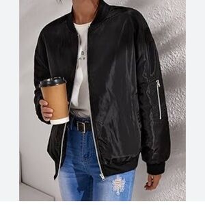 New Look Black Bomber Jacket size 1X